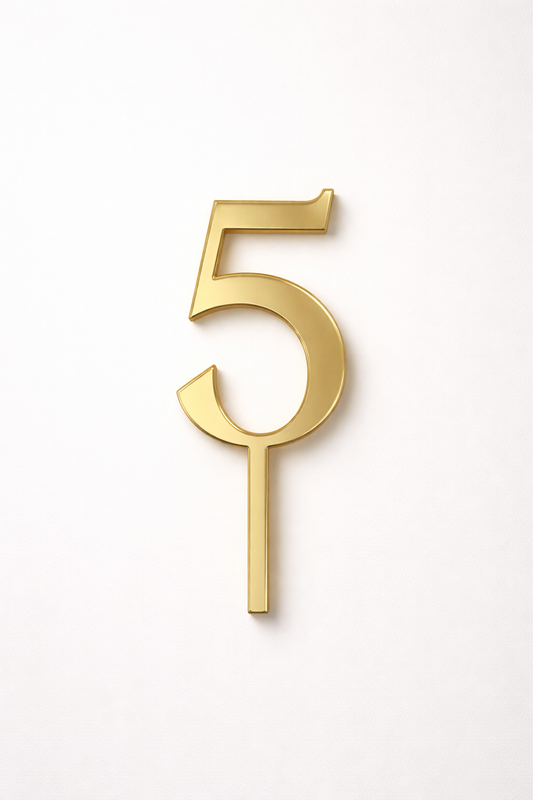 Cake Topper - UN CHIFFRE, si plusieurs ajouter plusieurs articles.