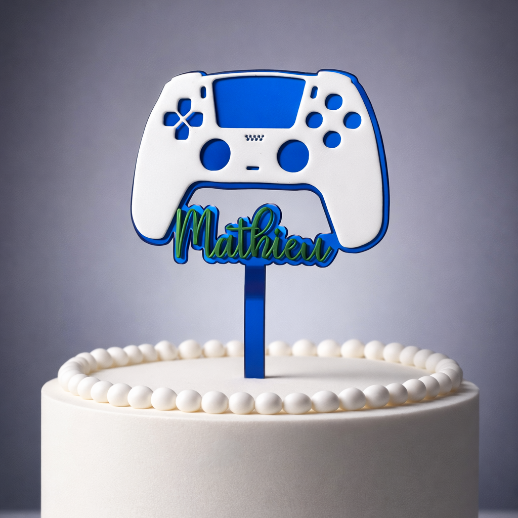 Manette jeux vidéo & prénom