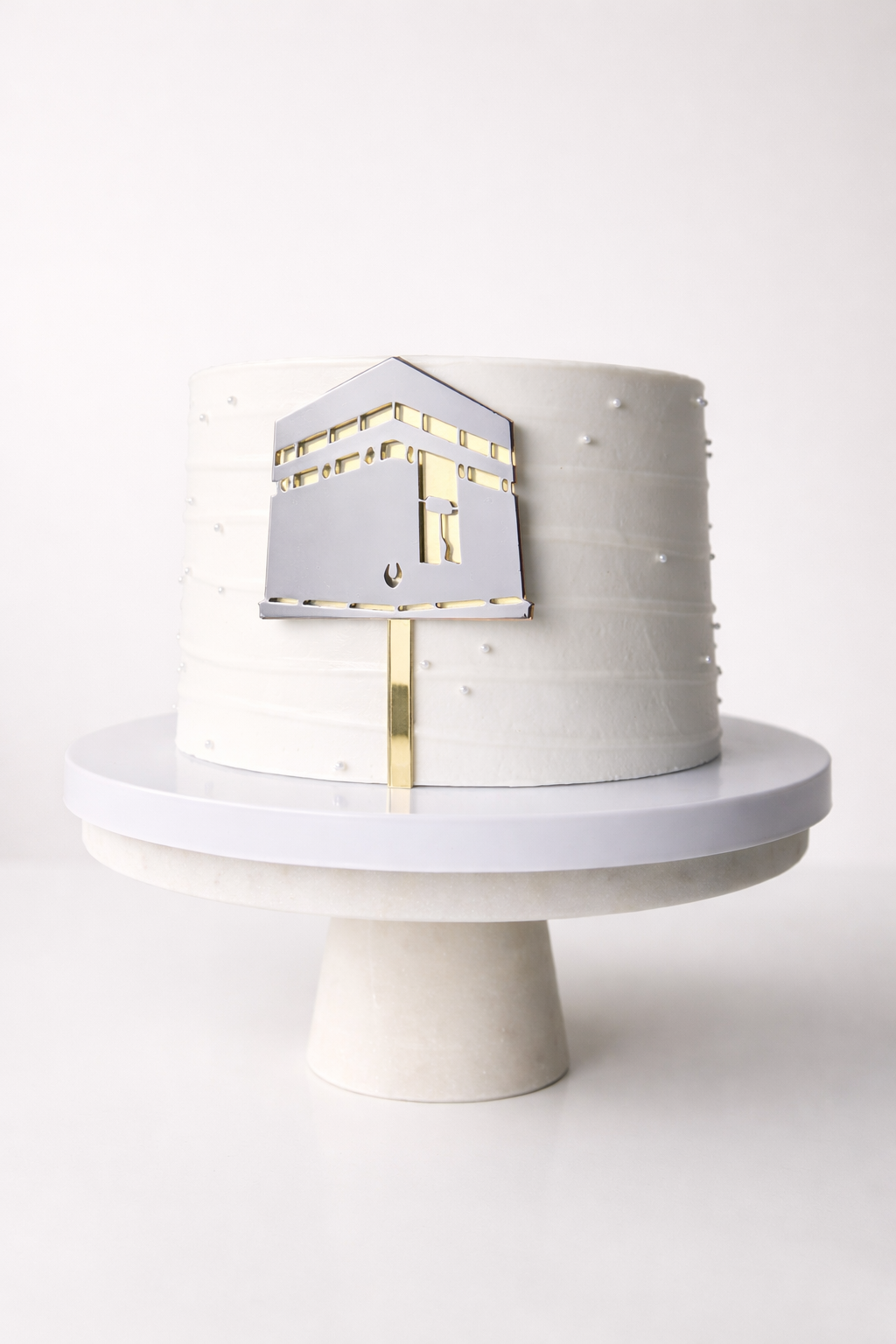 Kaaba Dorée & Noir Face Topper Ou Cake Topper
