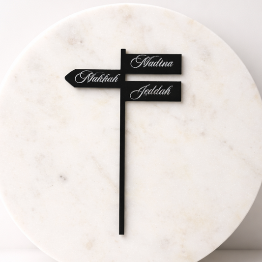 Topper Panneau directionnel - PLEXI