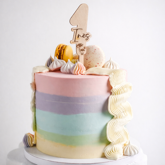 Cake Topper chiffre bois