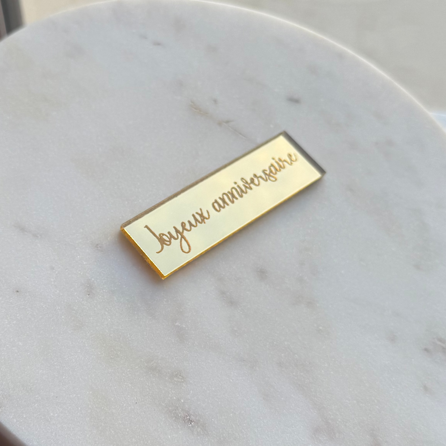 Joyeux anniversaire - plaque gravée
