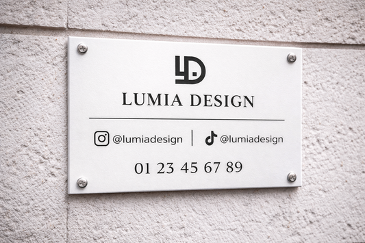 Plaque professionnelle 30x20cm