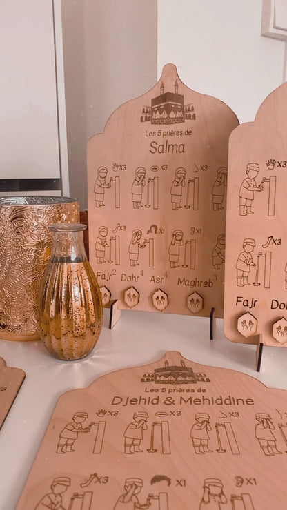 Tableau mes 5 Prières.